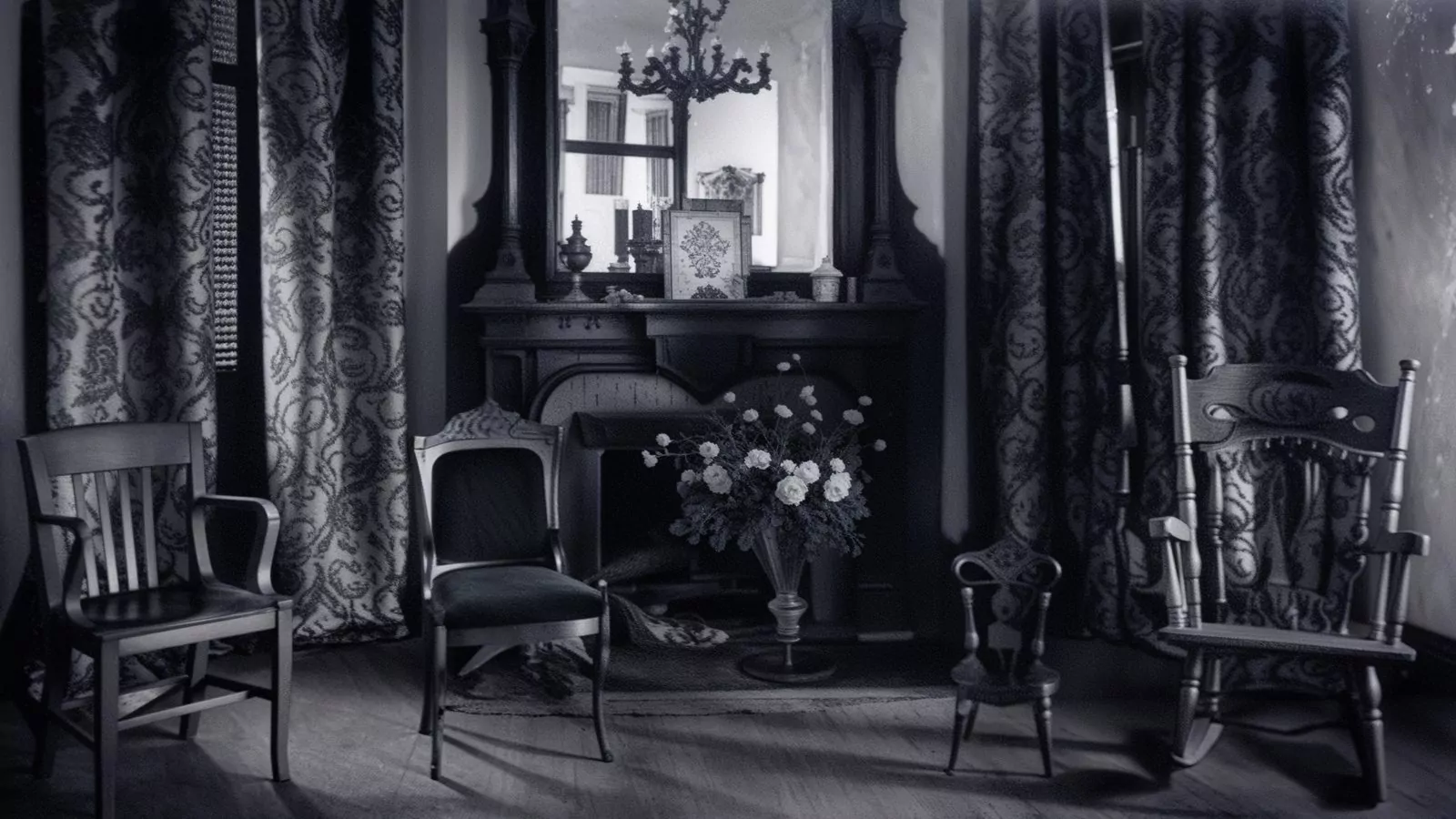 emma%e2%80%99s parlour in franklin castle with ornate fireplace