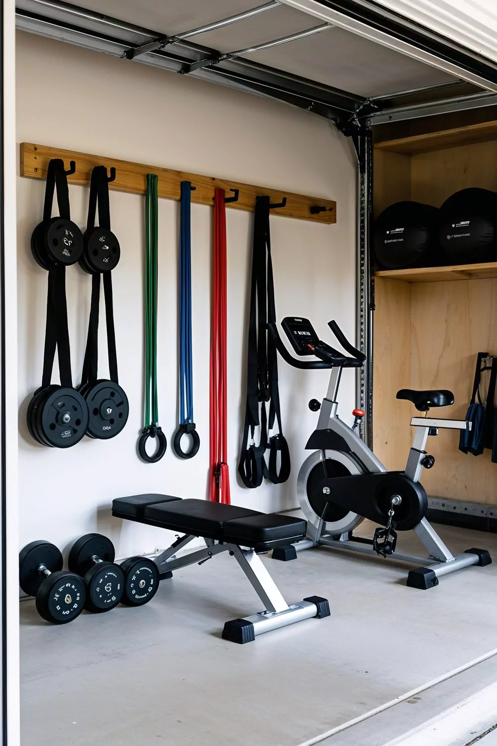 compact gym equipment for small garage spaces