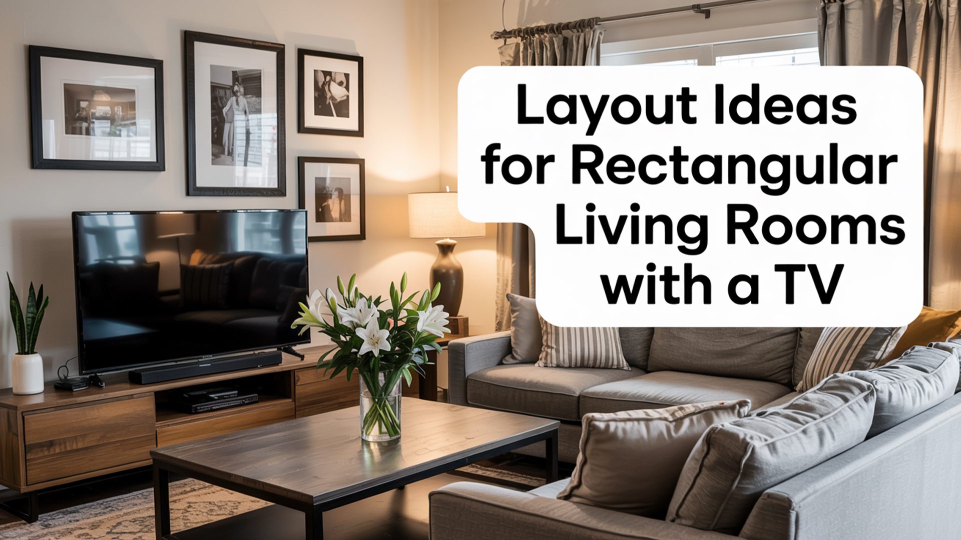 Layout Ideas For Rectangular Living Rooms With A TV