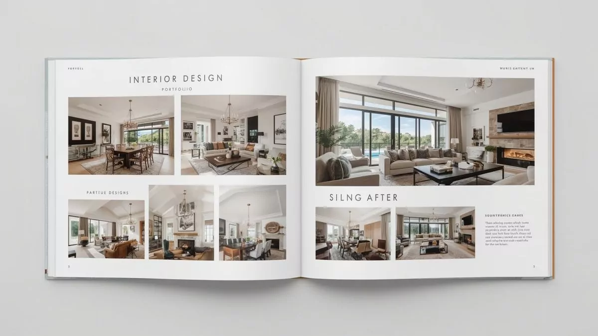 Interior design portfolio showcase - before and after home transformations