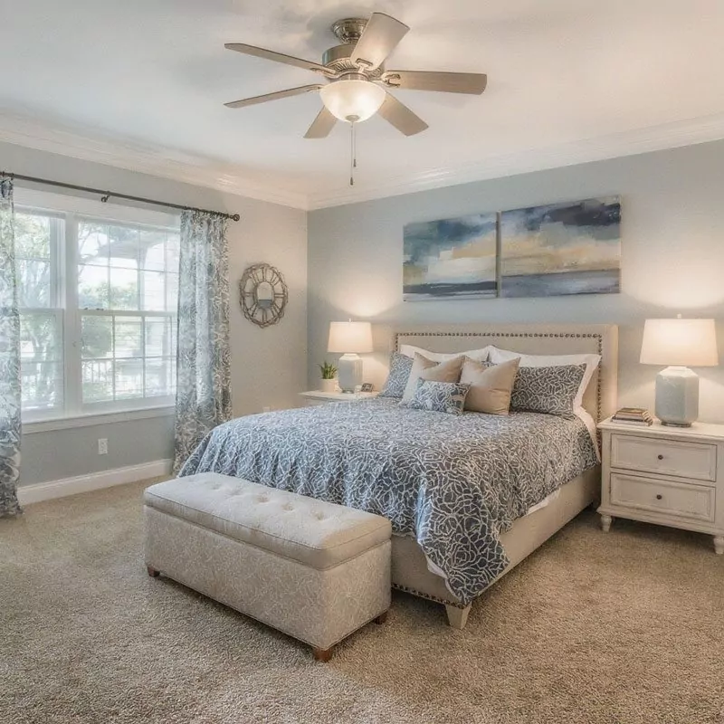 Bedroom after implementing consultation recommendations