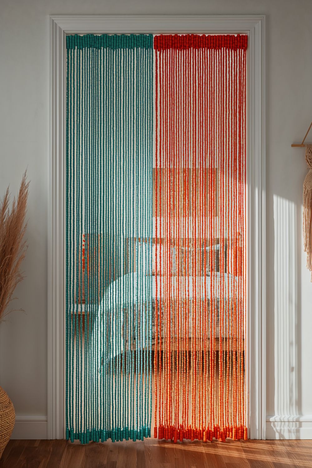 Colorful Beaded Curtain Boho Bedroom Doorway Decoration