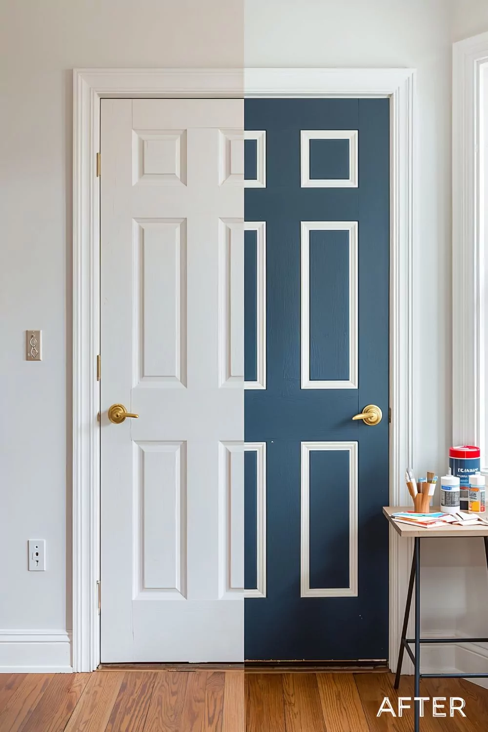 DIY Door Makeover Before And After Transformation