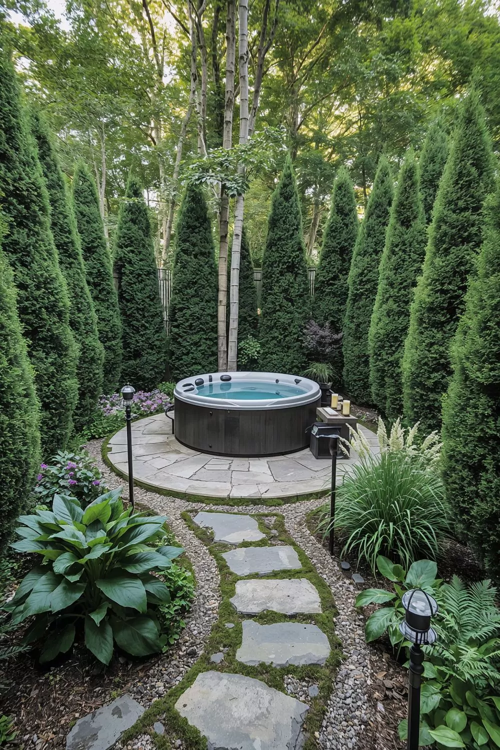 Secluded Hot Tub In Lush Garden Privacy Retreat