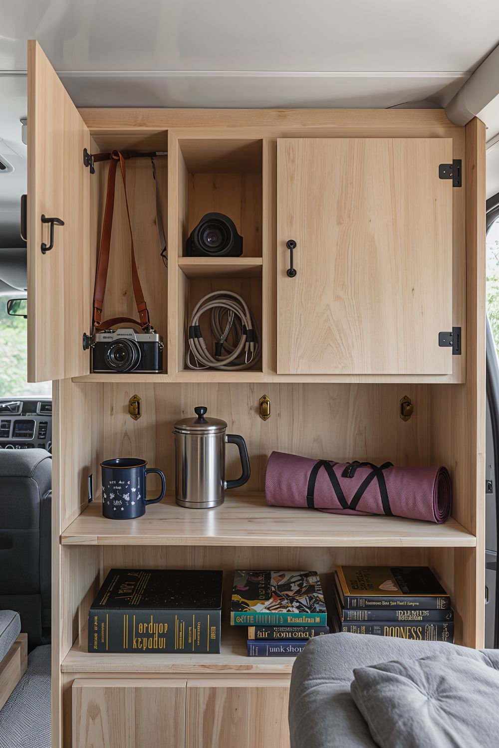 Bulkhead Storage Shelf For Camper Vans