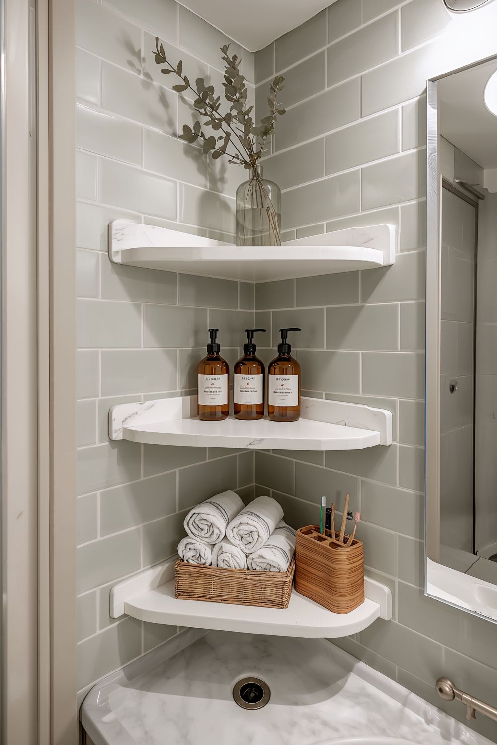 Corner Shelves For Small RV Spaces