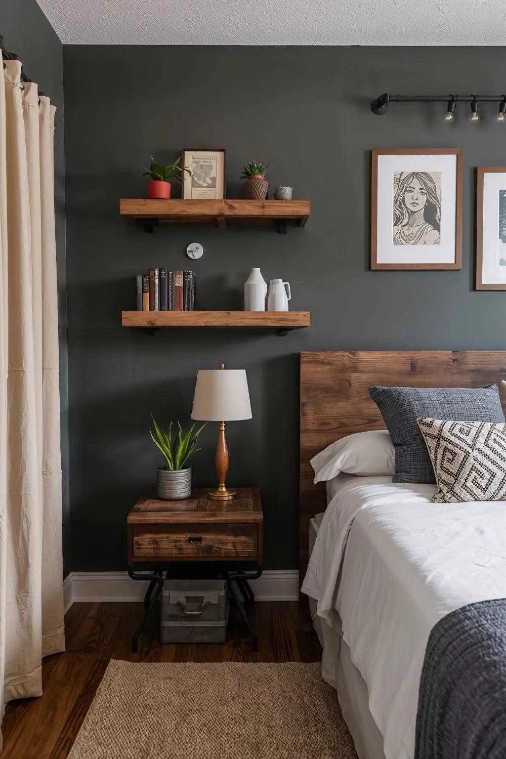 DIY Men's Bedroom Makeover On A Budget With Masculine Style