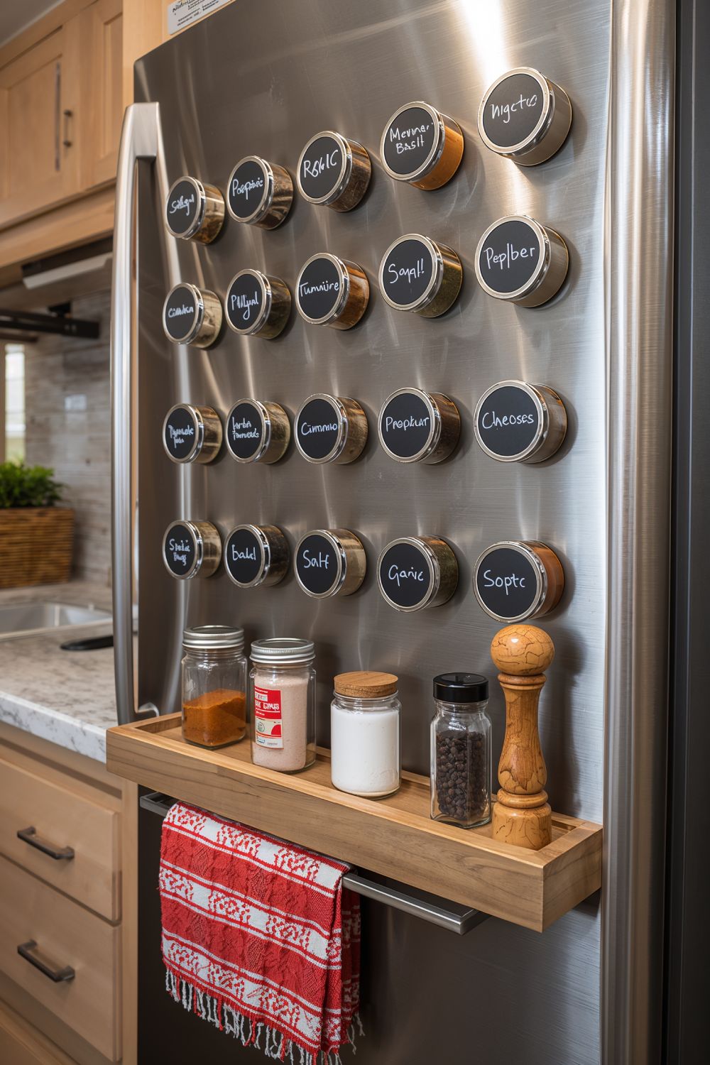 Magnetic Spice Rack For RV Kitchens