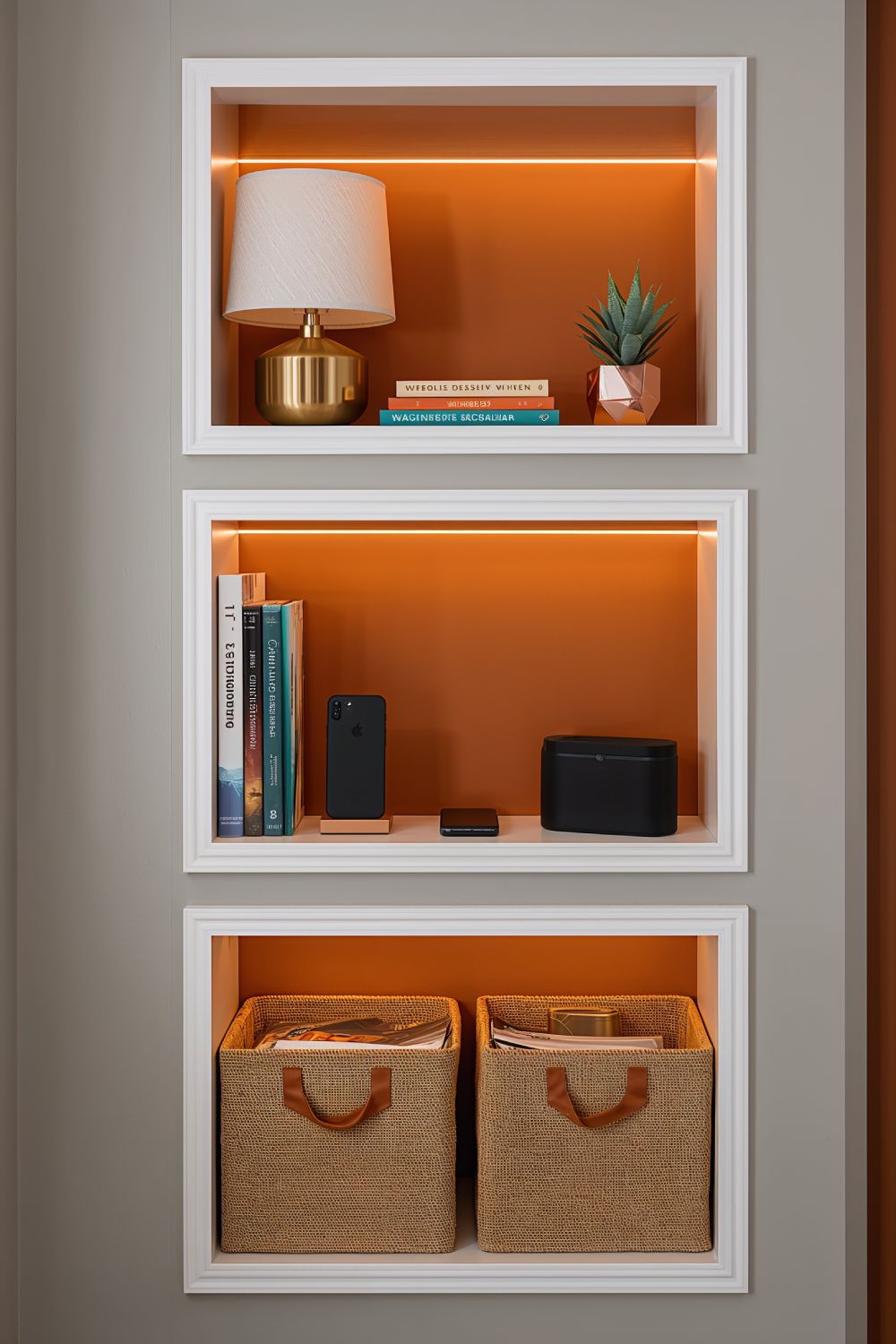 Recessed Wall Shelves For Modern Camper Design