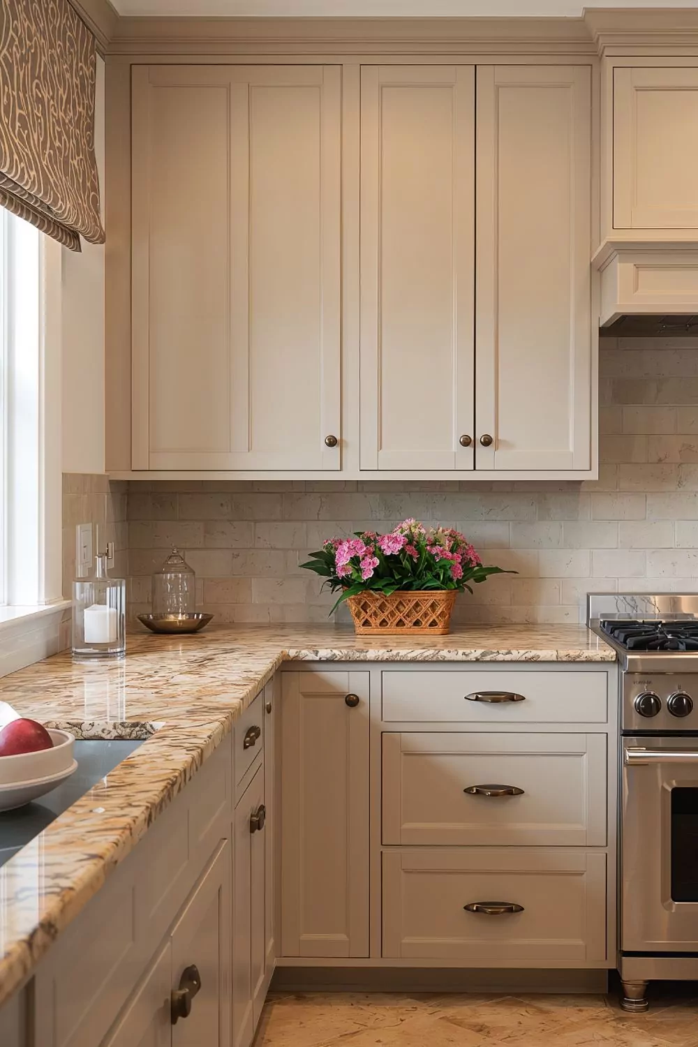 Accessible Beige Cabinets With Alabaster Walls