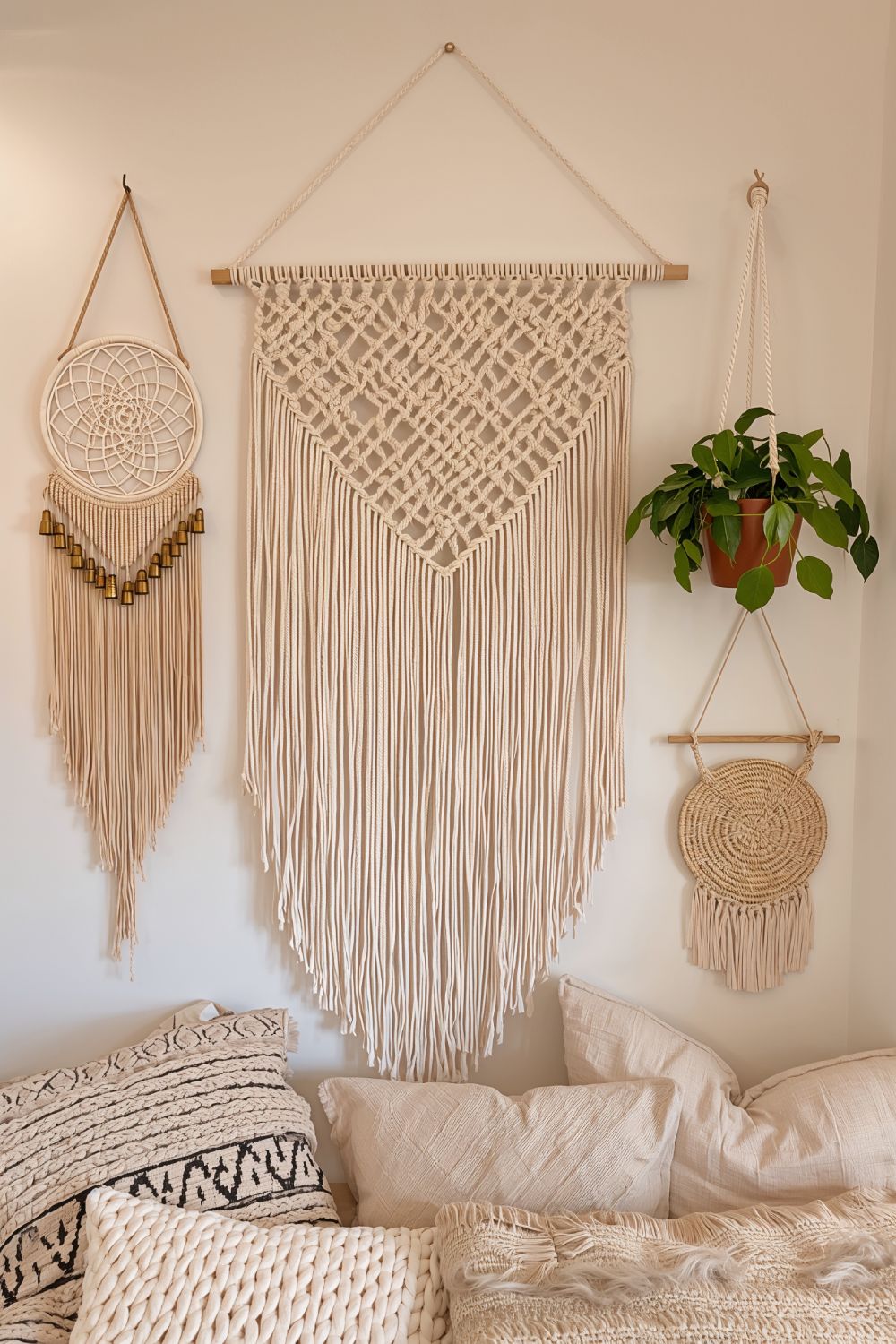 Boho Macramé Wall Hanging Decor For Pop Up Camper