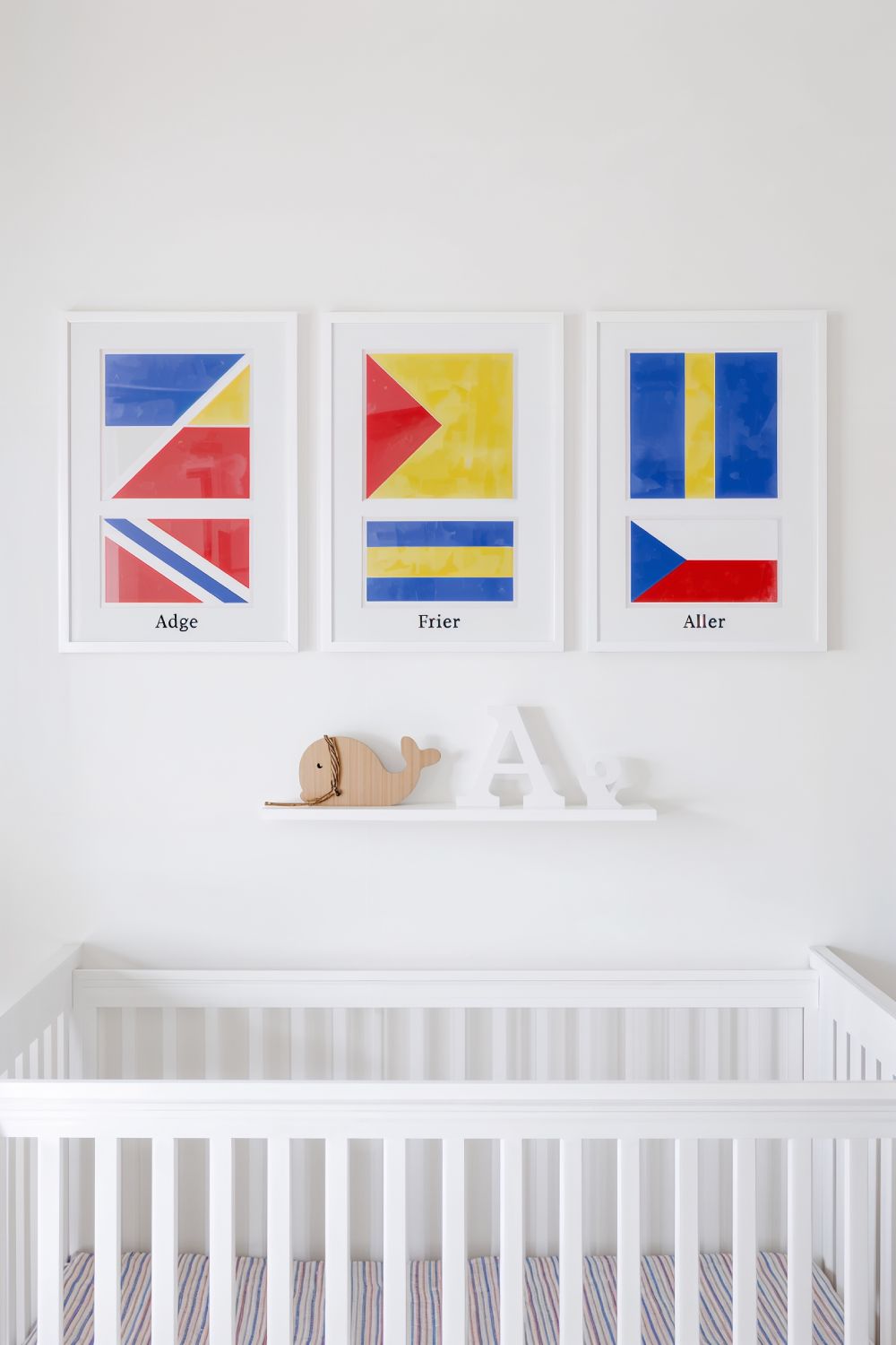 Nautical Signal Flag Wall Art For Personalized Nursery Decor