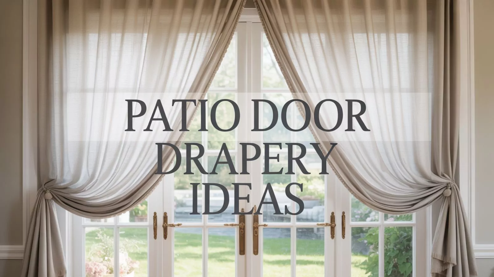 Patio Door Drapery Ideas