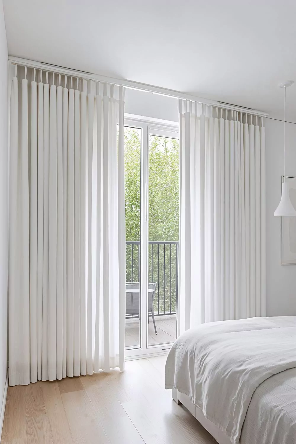 Ripple Fold Curtains For Modern Sliding Glass Doors