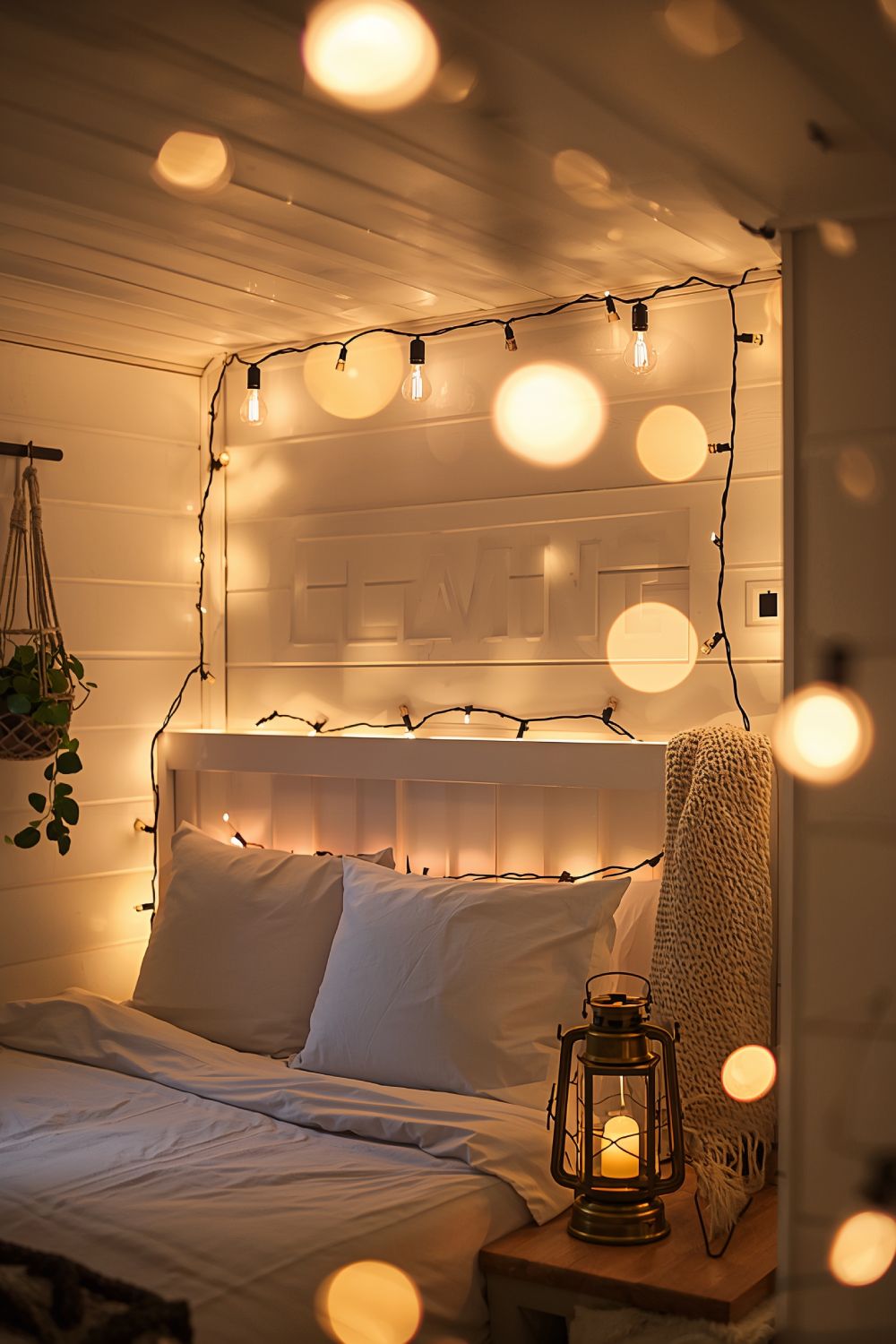 Warm LED String Lights Transform Pop Up Camper Ambiance