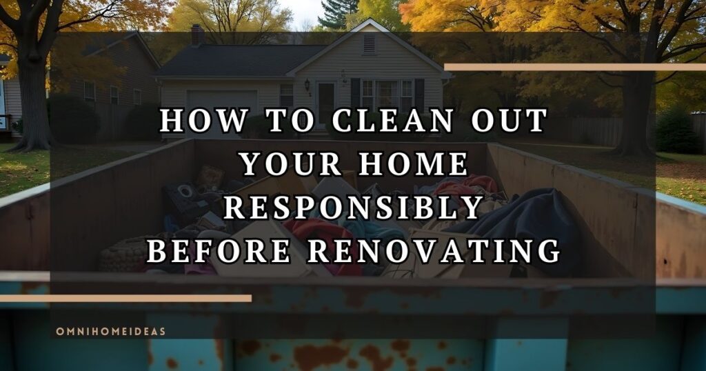 A Beginner’s Guide To Responsible Home Cleanouts Before Renovating