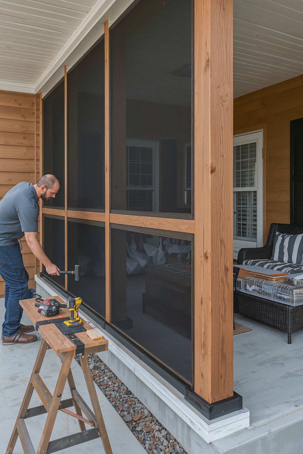 DIY Porch Screen Kit Installation With Snap Together Panels