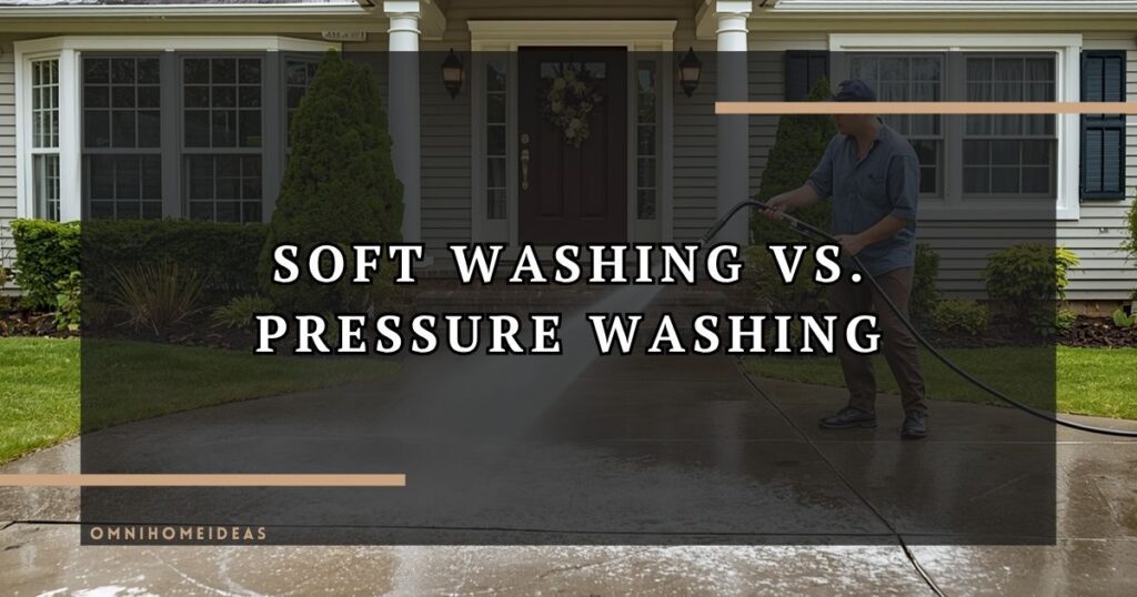 Soft Washing Vs. Pressure Washing