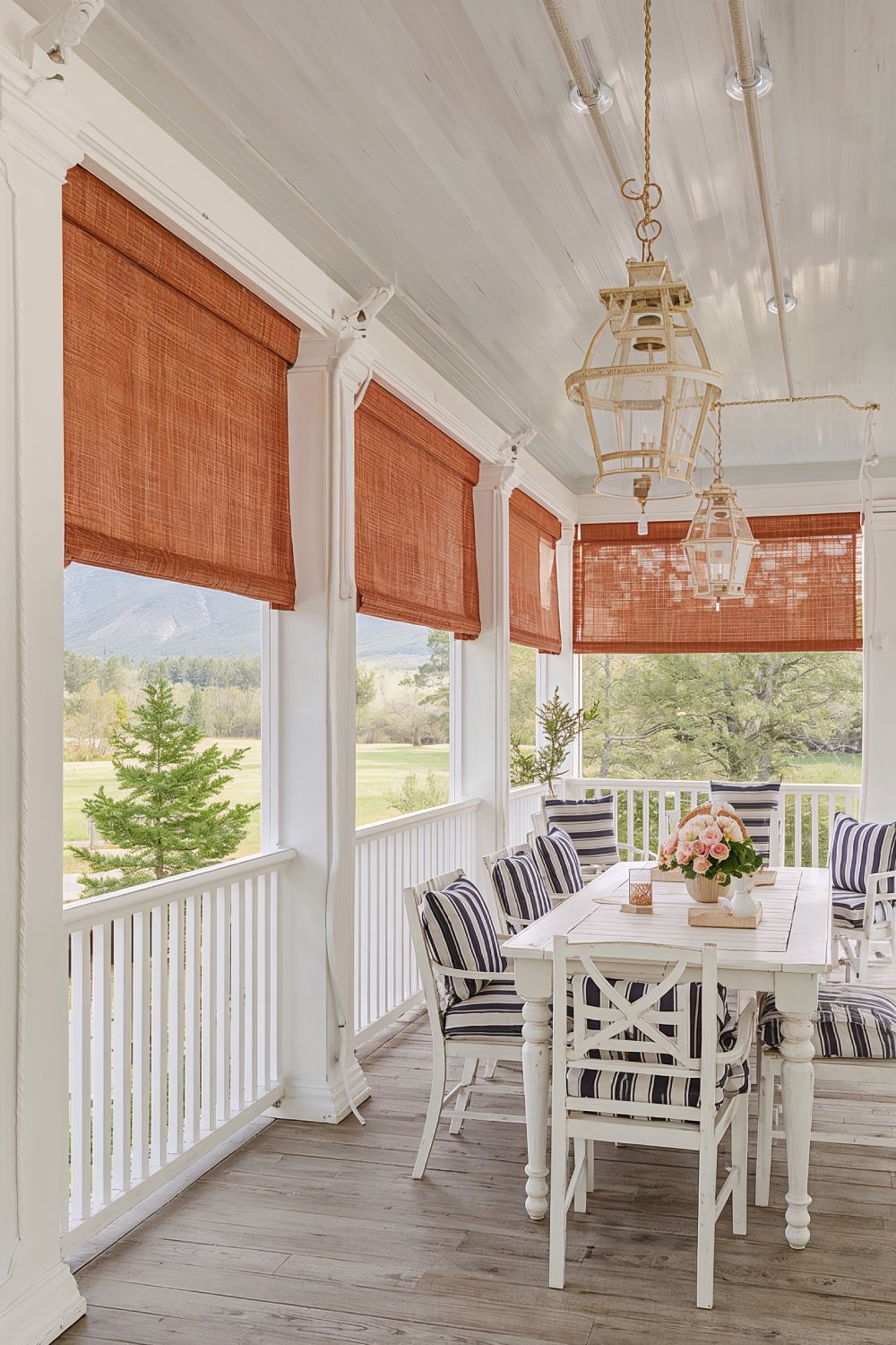 Sunbrella Porch Curtains With Rope And Pulley System