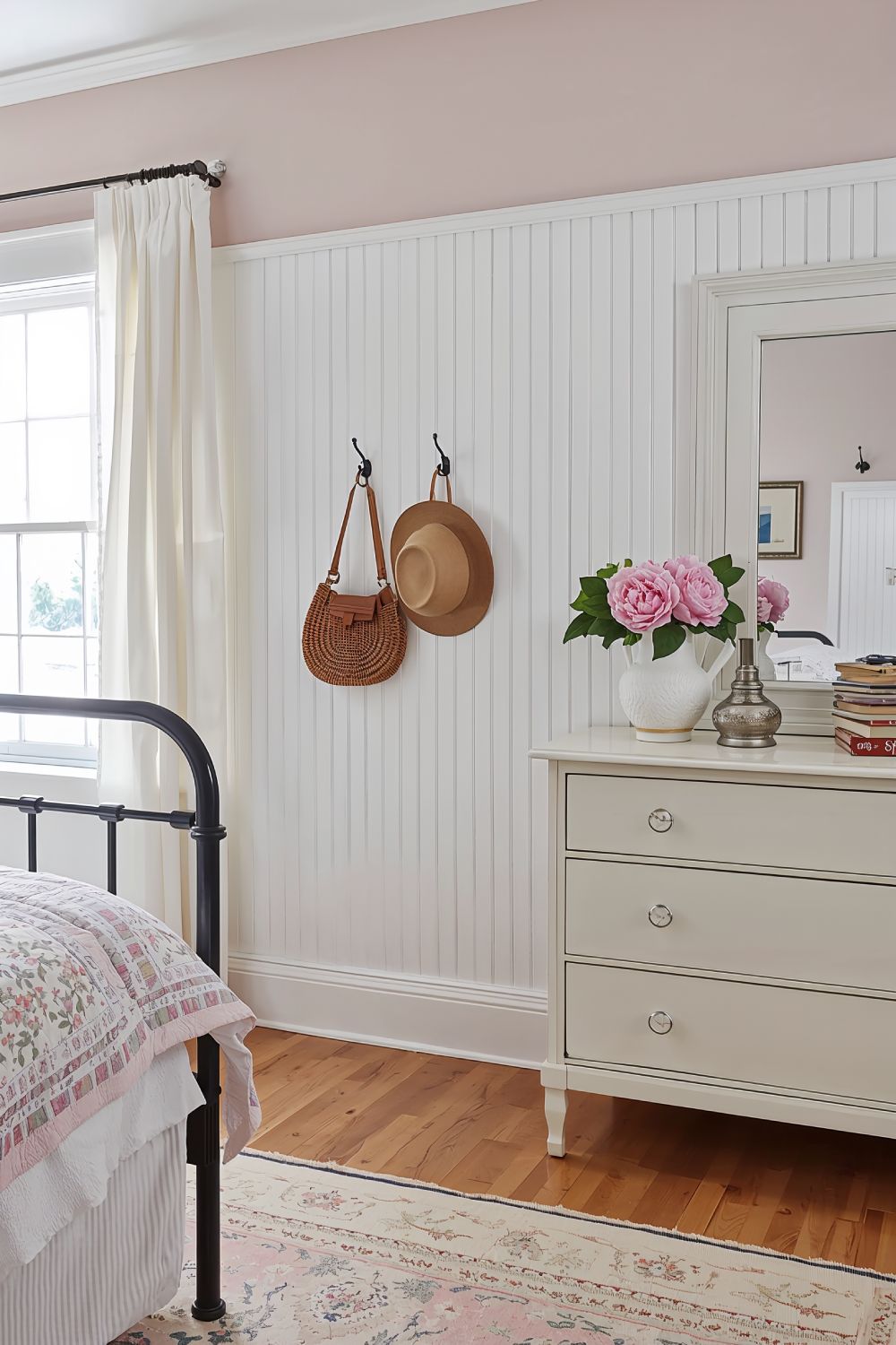 Beadboard Wainscoting Country Cottage Bedroom