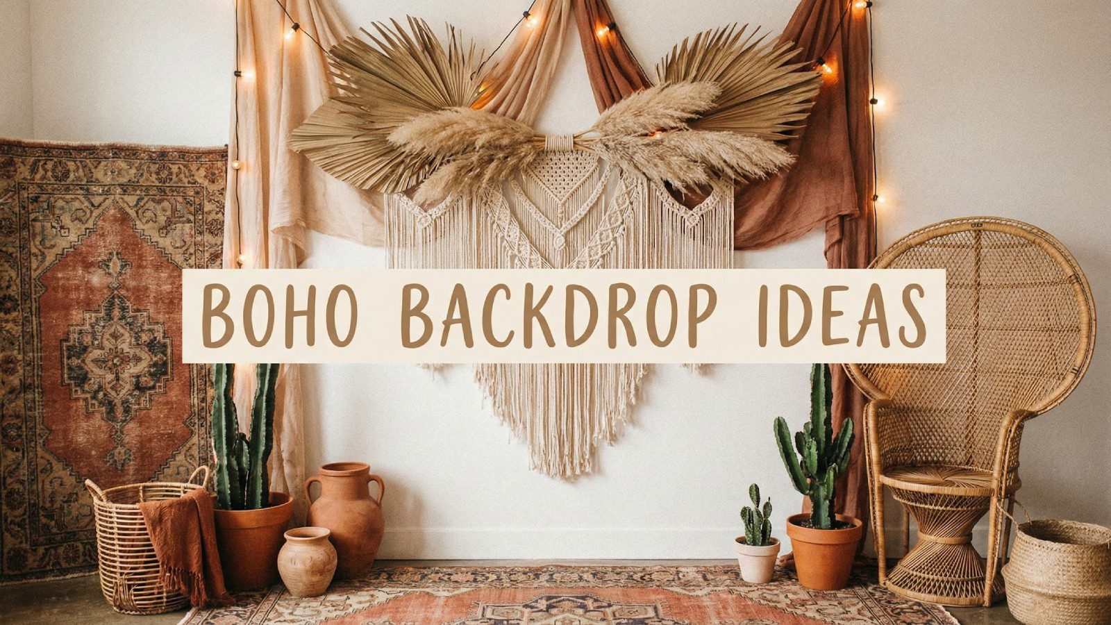 Boho Backdrop Ideas
