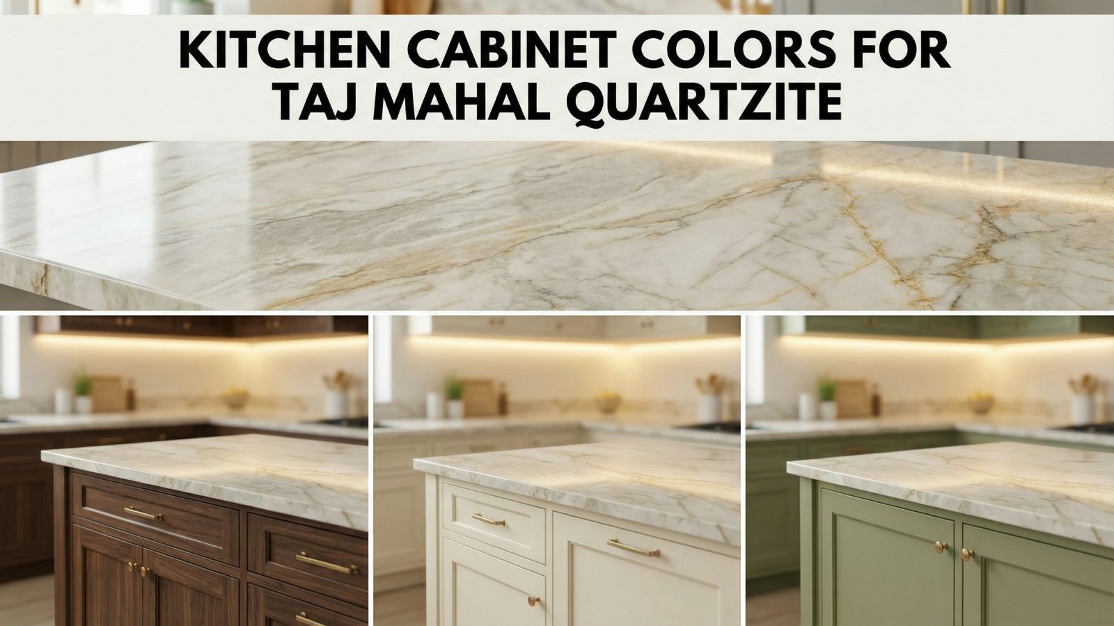 Kitchen Cabinet Colors For Taj Mahal Quartzite
