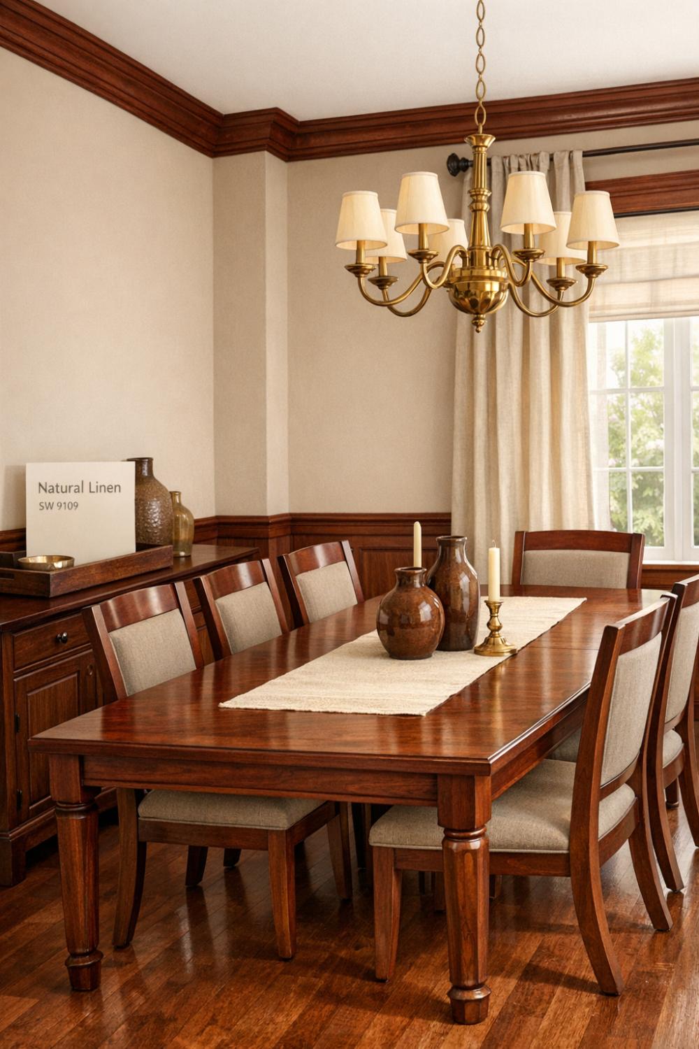 Beige Paint Colors That Blend With Mahogany Trim