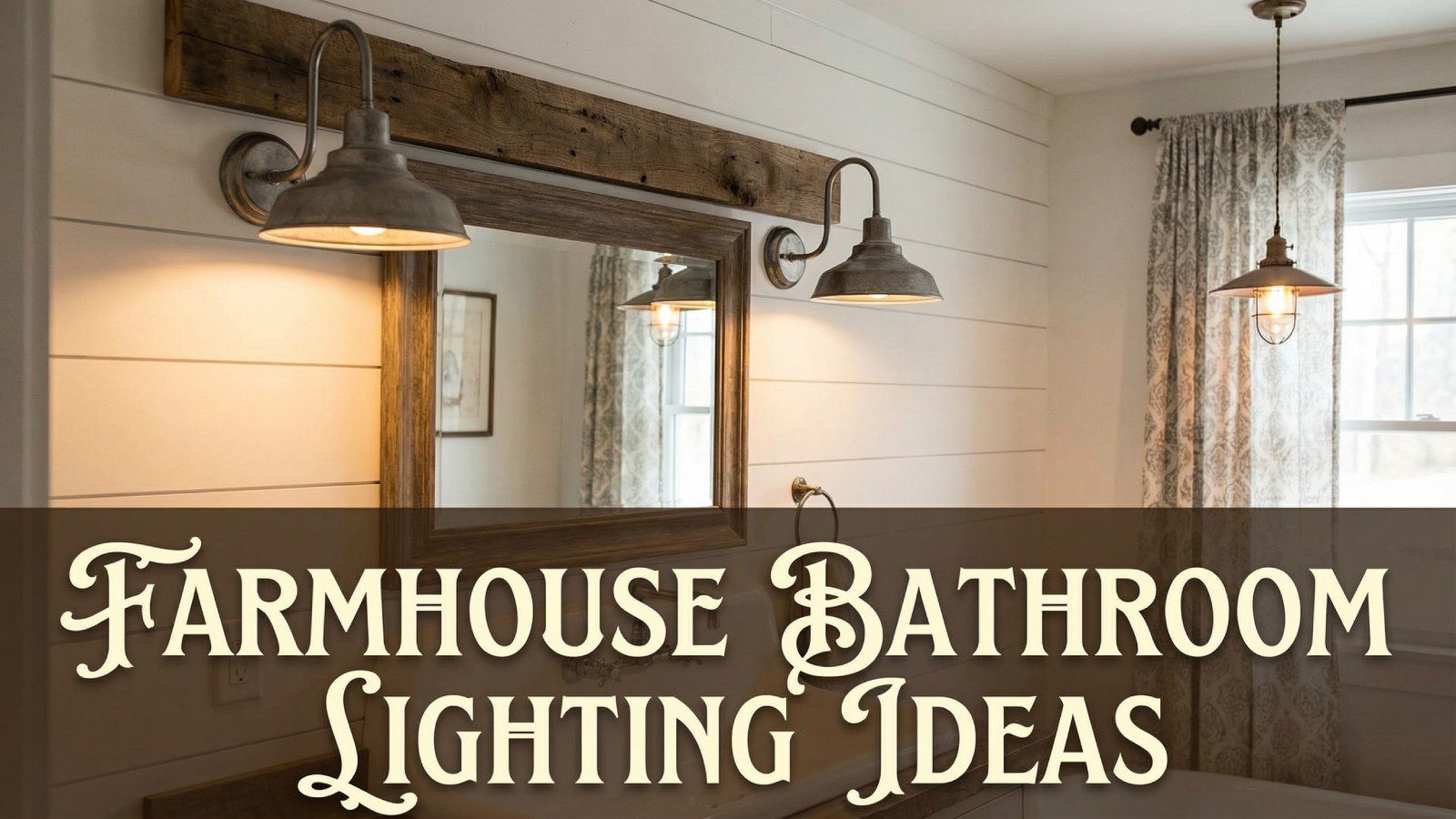 Farmhouse Bathroom Lighting Ideas