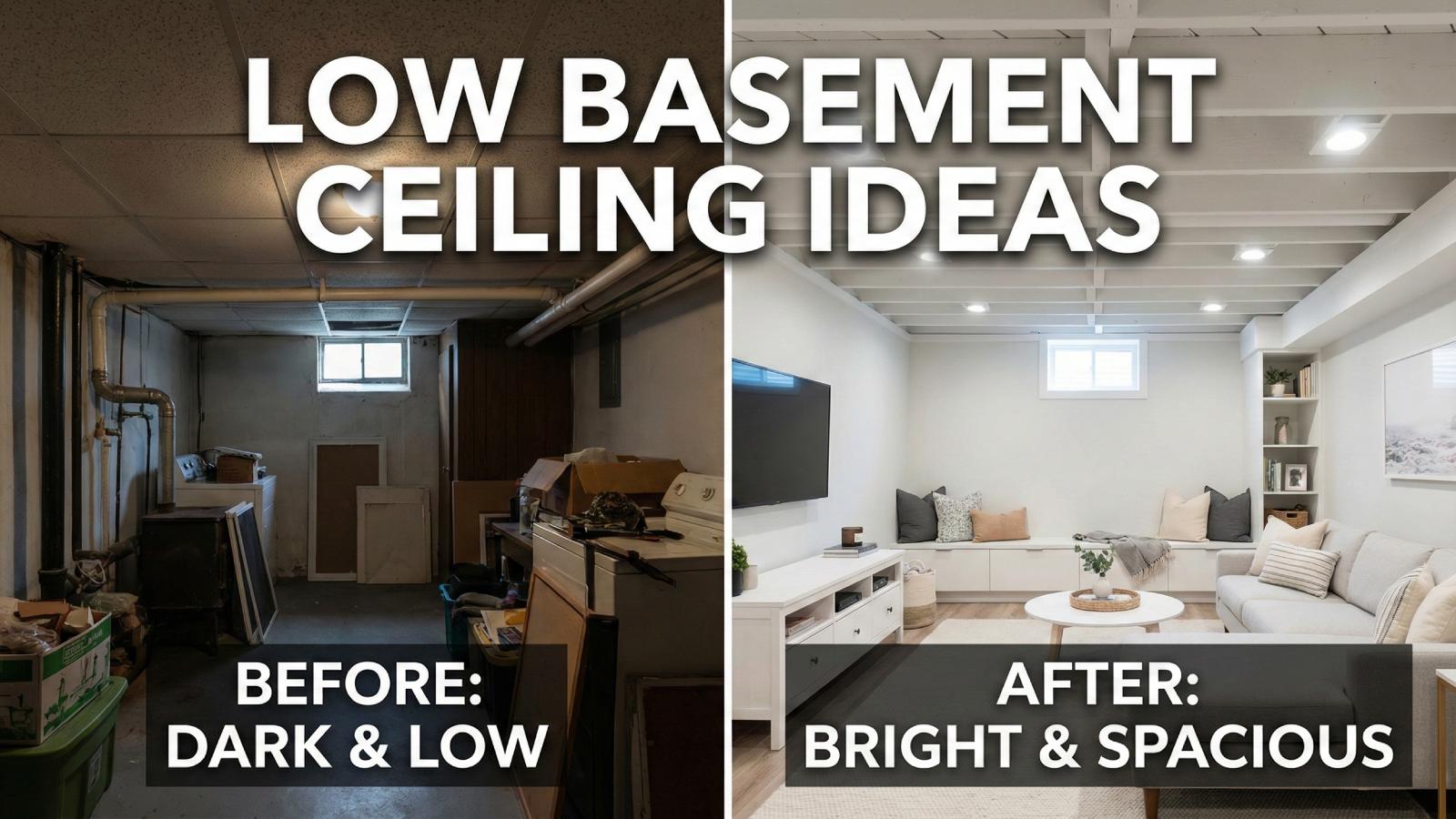 Low Basement Ceiling Ideas