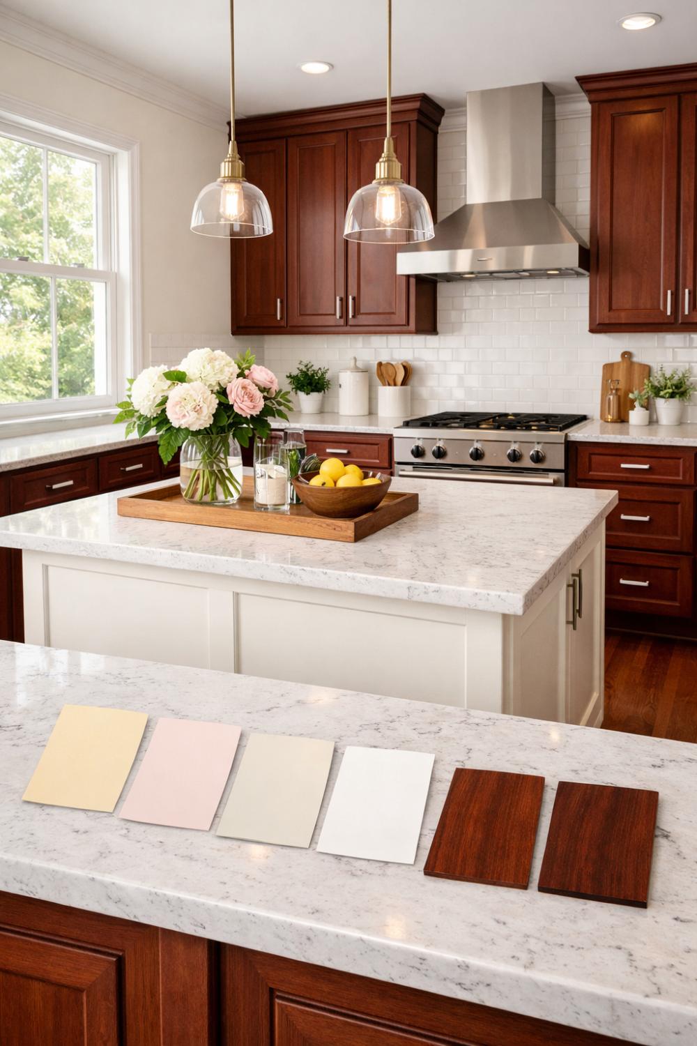 Off White Paint Colors Matching Mahogany Wood Undertones