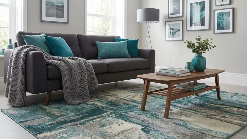 Teal And Grey Living Room Ideas