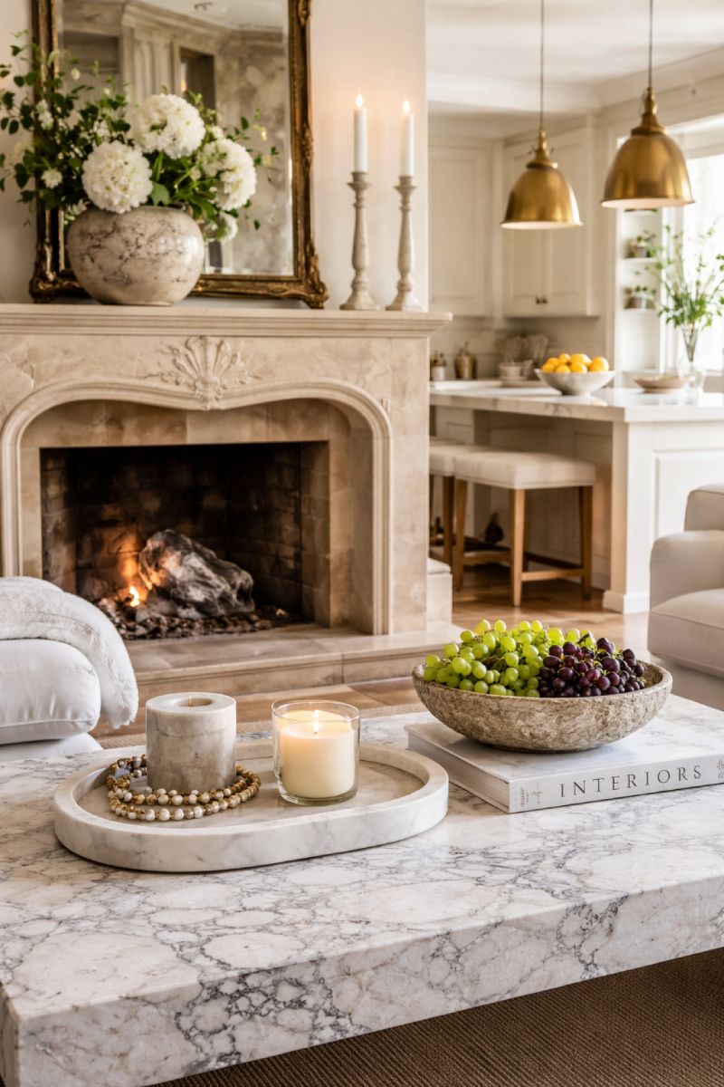 Incorporate Stone Or Marble Accents