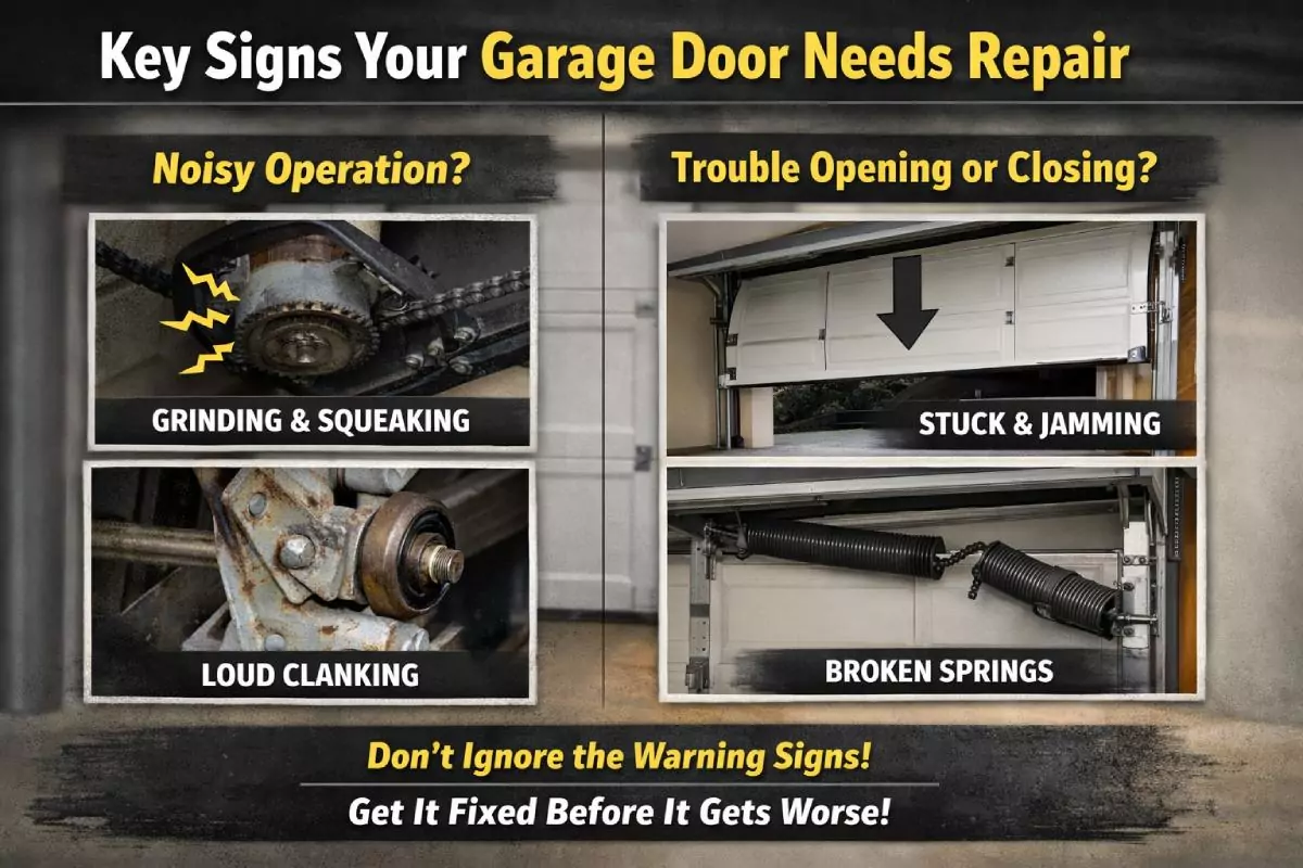 Key Signs Your Garage Door Needs Repair