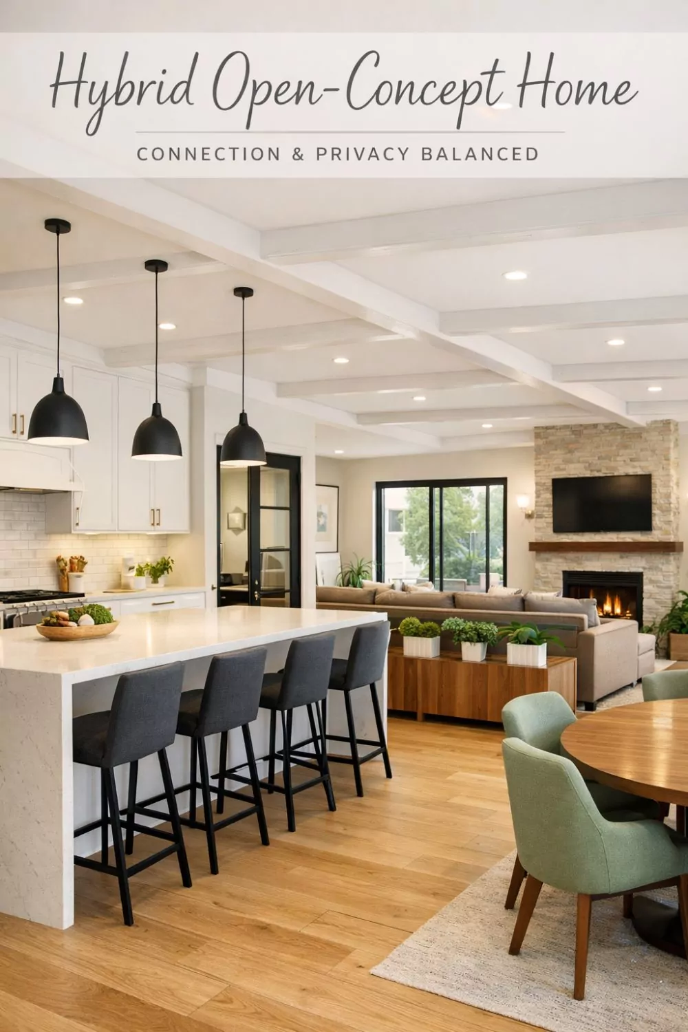 Open Concept Floor Plan With Hybrid Layout