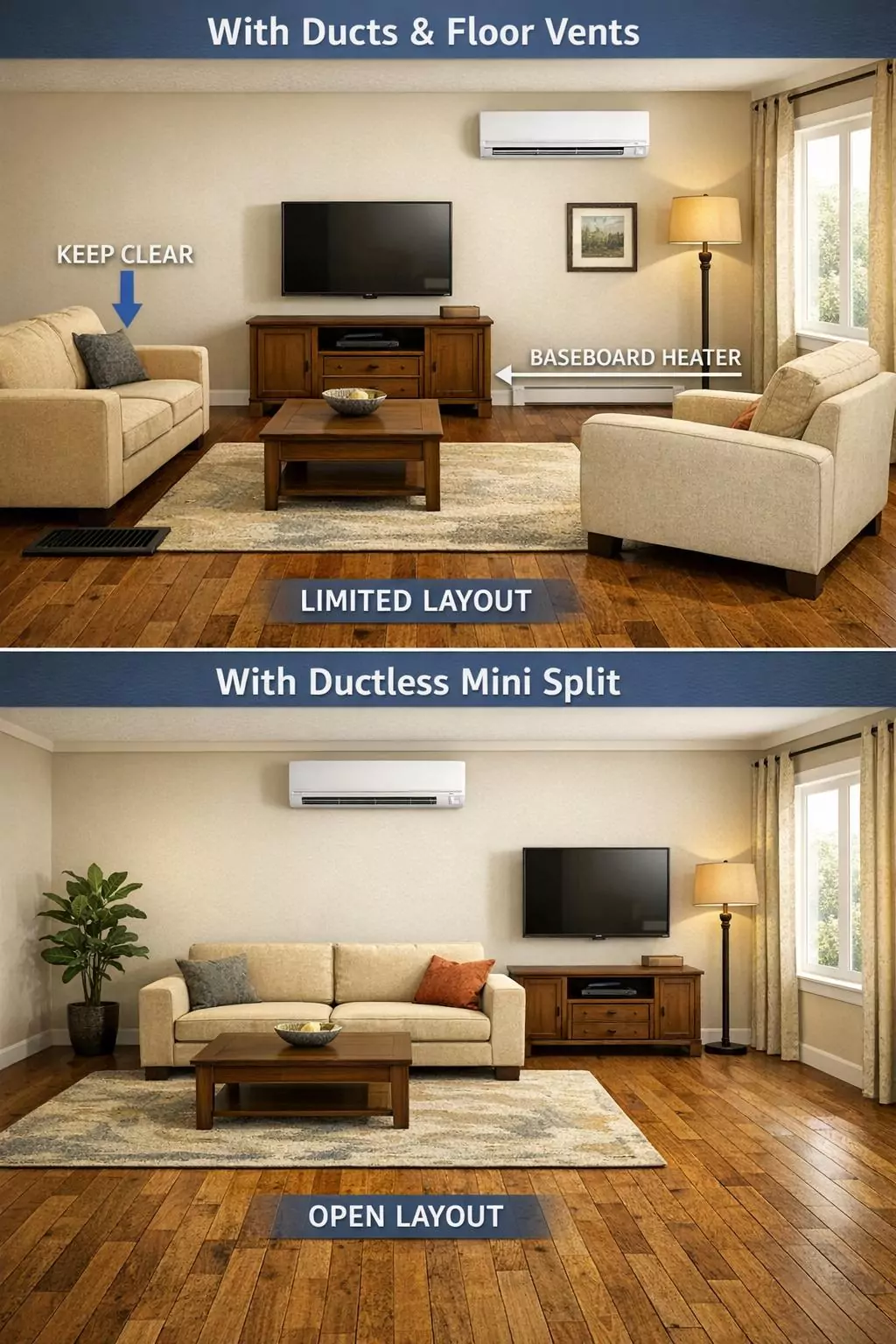 Why Ductless Systems Change How You Design A Room