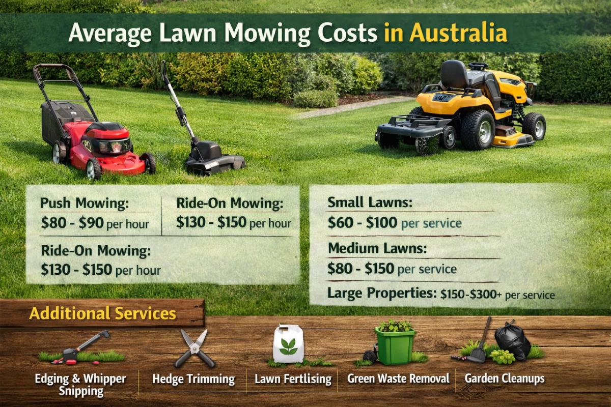 Average Lawn Mowing Costs In Australia