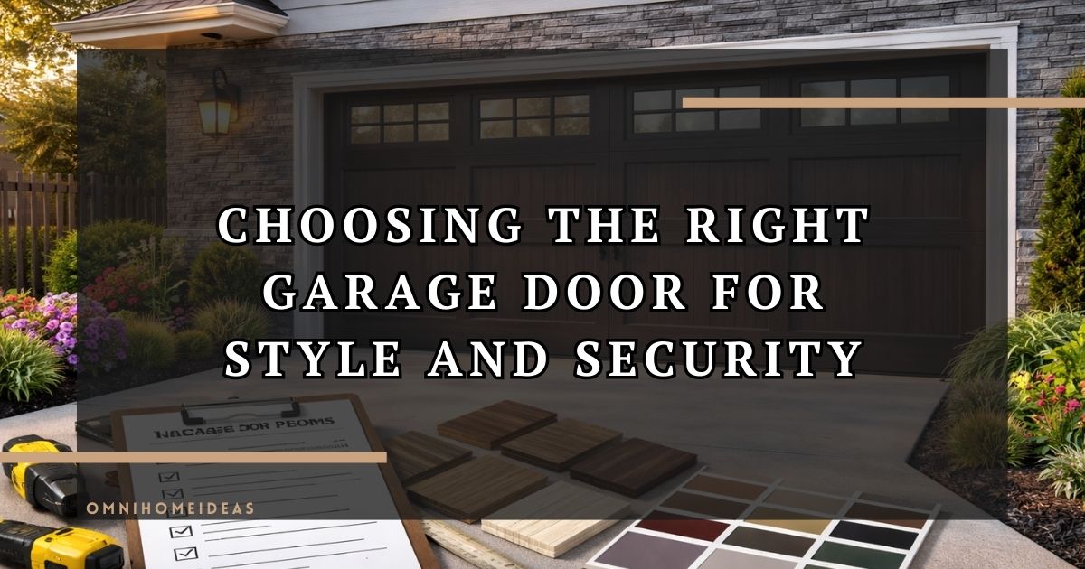 Choosing The Right Garage Door For Style And Security