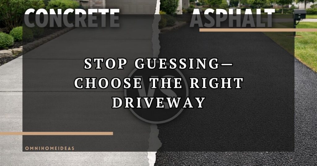 Concrete Or Asphalt Driveway How Indiana Homeowners Pick The Right One