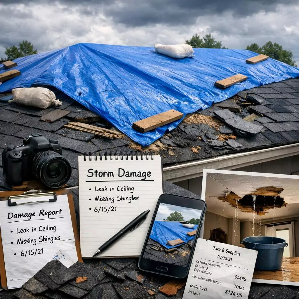 Step 2 Immediate Action After Roof Damage