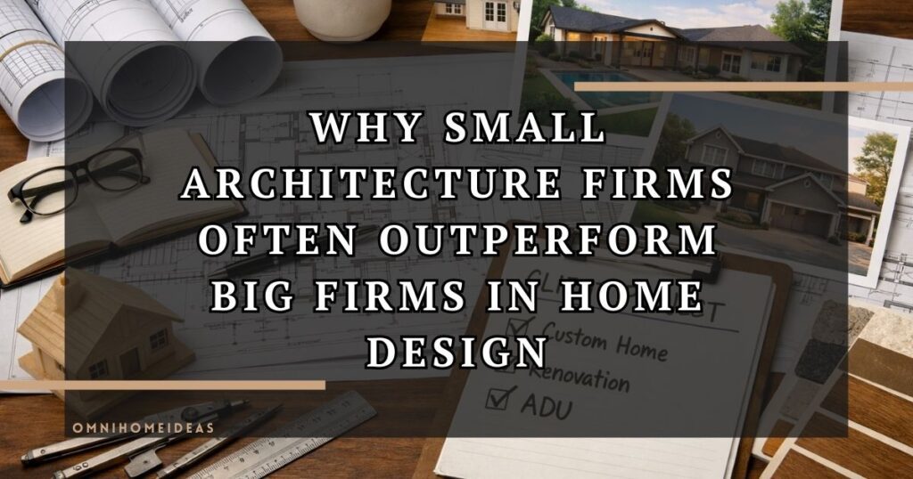 Why Small Architecture Firms Deliver Better Results For Residential Projects