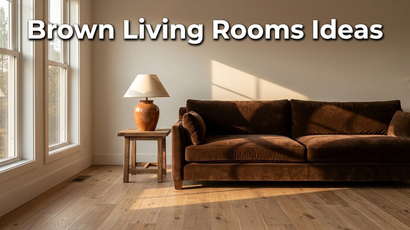 Brown Living Rooms Ideas Featured