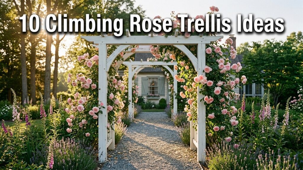 Climbing Rose Trellis Ideas Featured