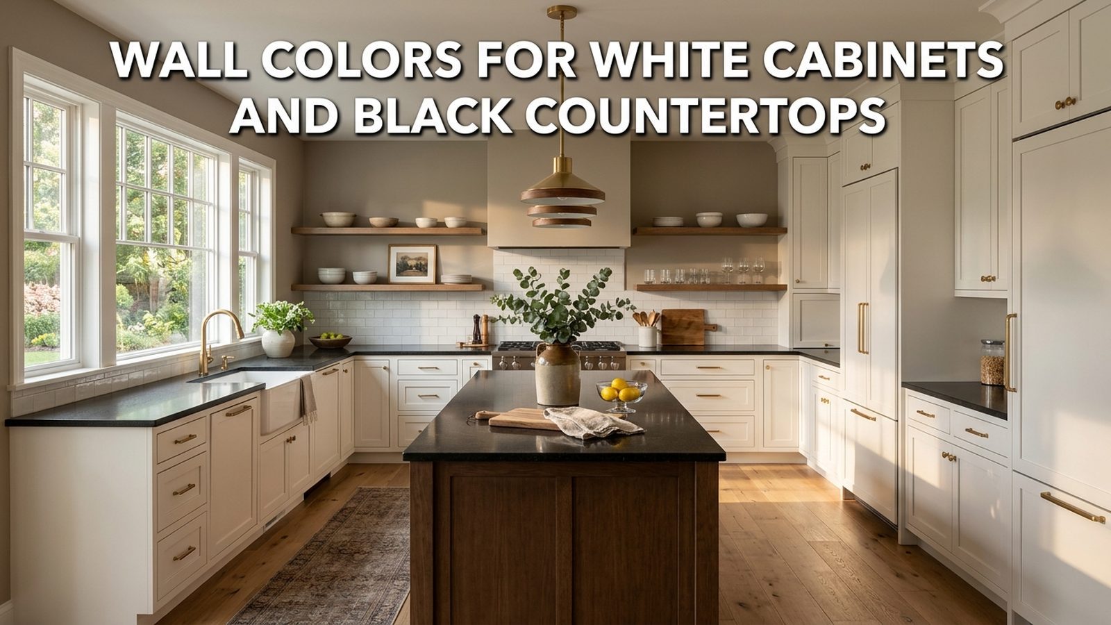 Wall Colors That Go With White Cabinets And Black Countertops Featured