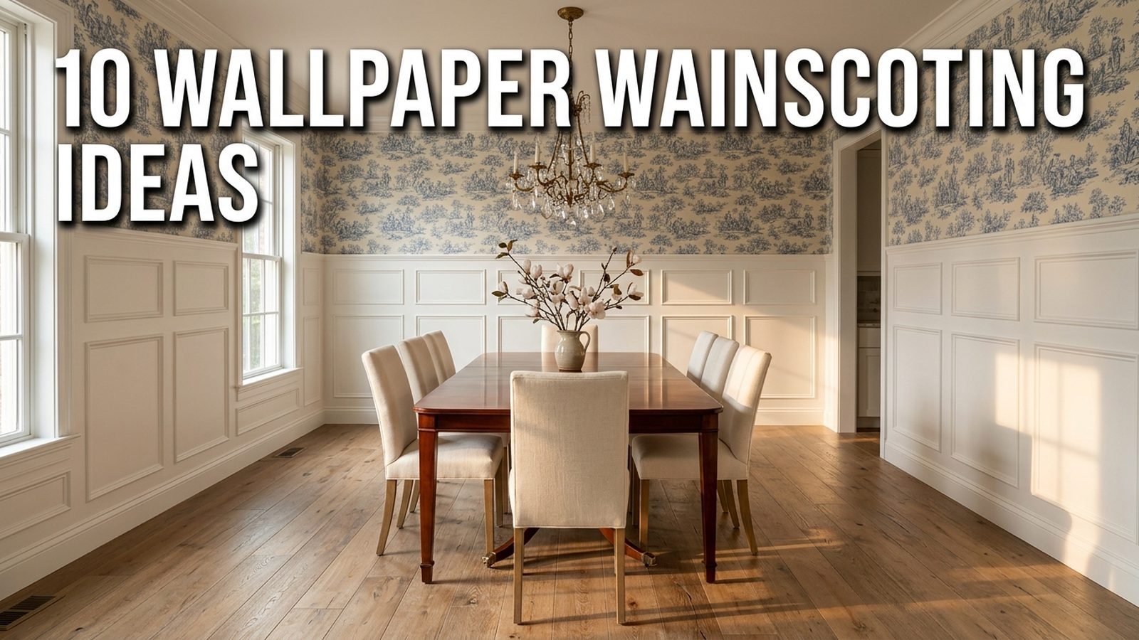 Wallpaper Wainscoting Ideas Featured