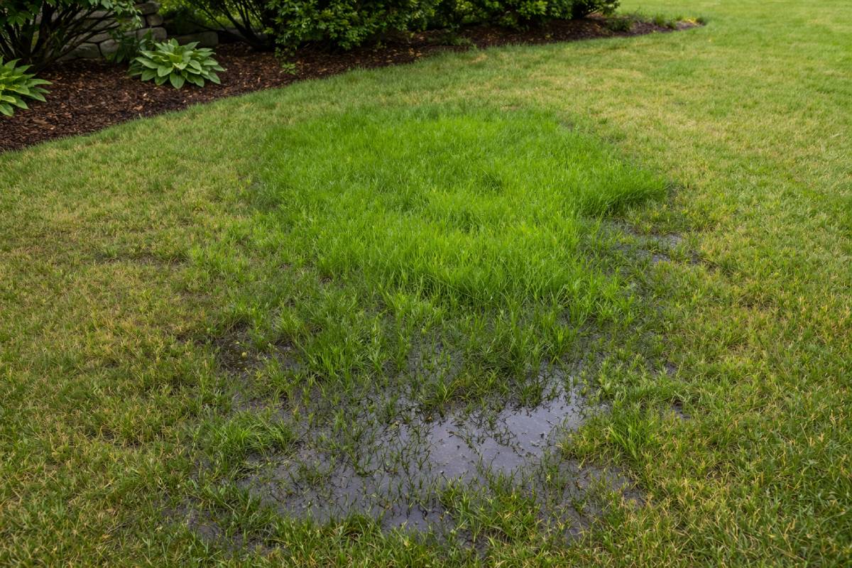 Wet Or Overly Green Spots In Your Yard