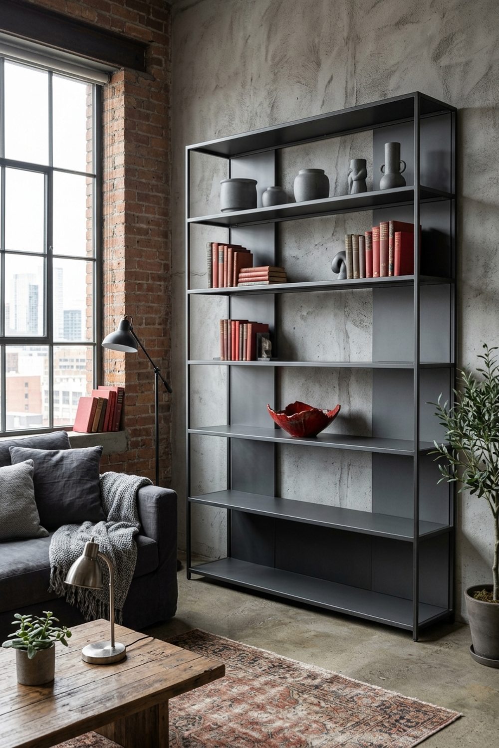 10 Grey and Red Living Room Ideas for a Bold, Balanced Space