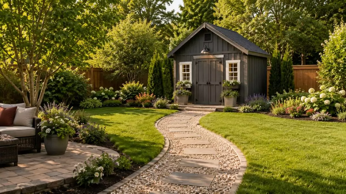 Add A Path That Makes The Shed Feel Intentional
