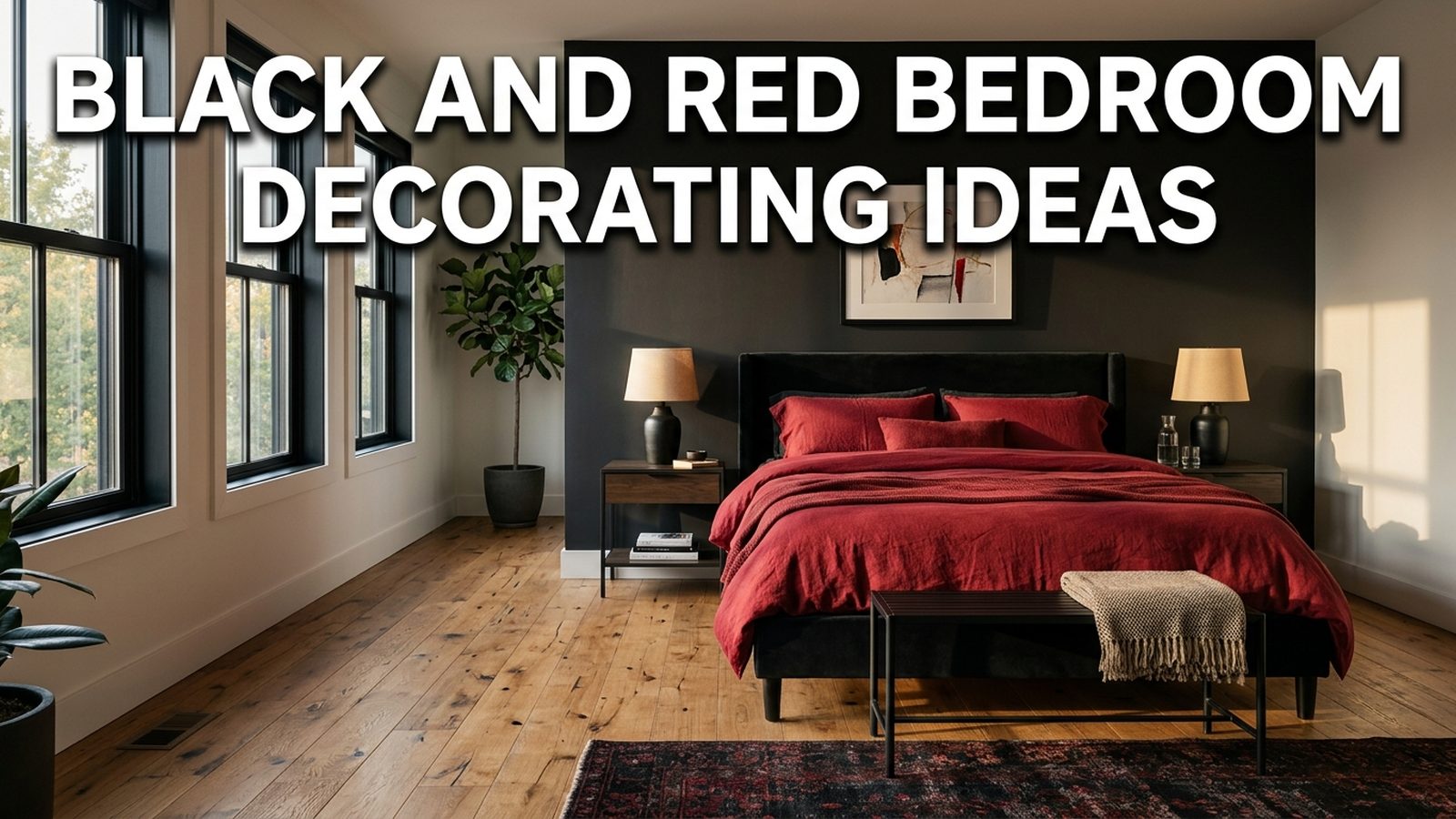 Black And Red Bedroom Decorating Ideas
