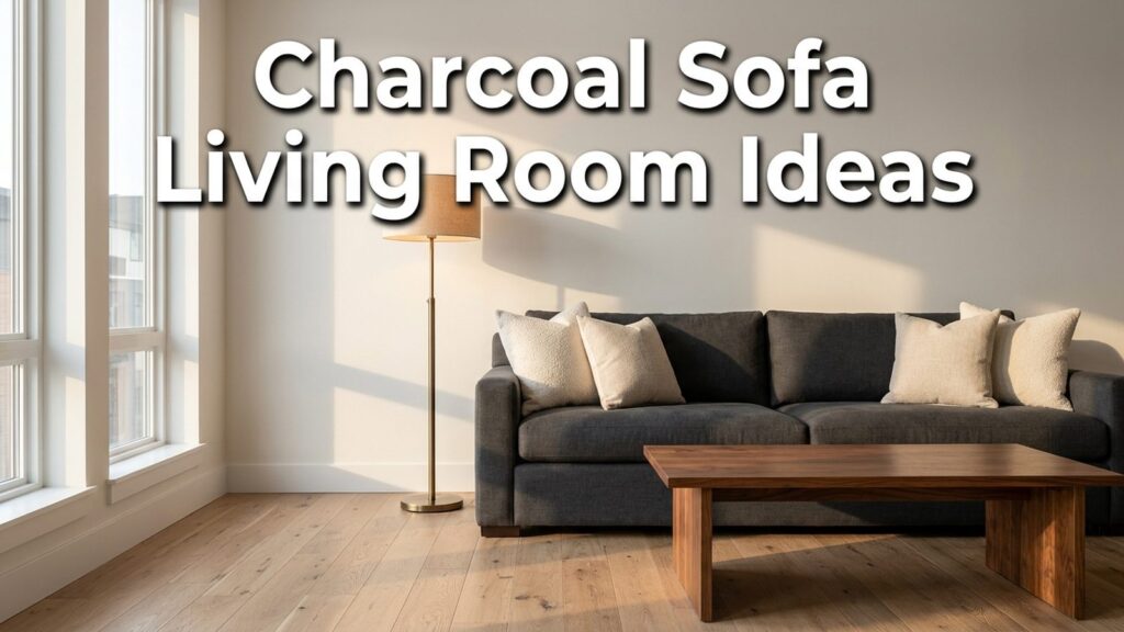 Charcoal Sofa Living Room Ideas Featured