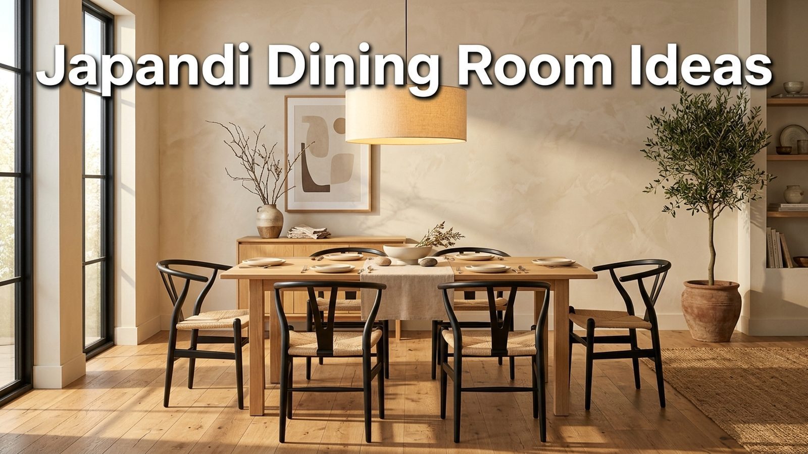 Japandi Dining Room Ideas Featured